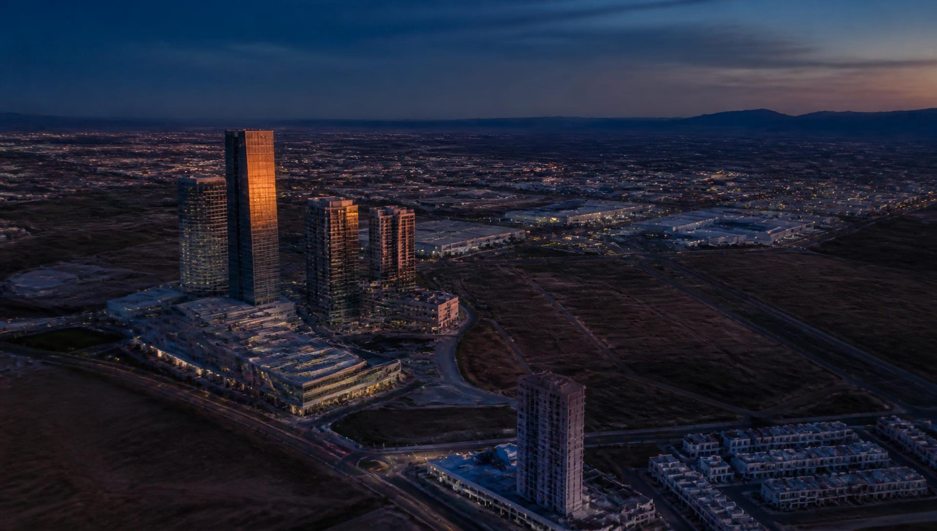 Corredor urbano de Tijuana visto desde el aire